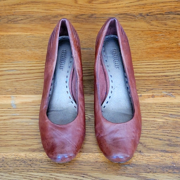 Seychelles sz 6 brown wedges - Picture 1 of 5